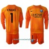 Conjunto (Camiseta+Pantalón Corto) Portero Manga Larga Paris Saint-Germain Keylor Navas 1 Segunda Equipación 2022-23 - Niño